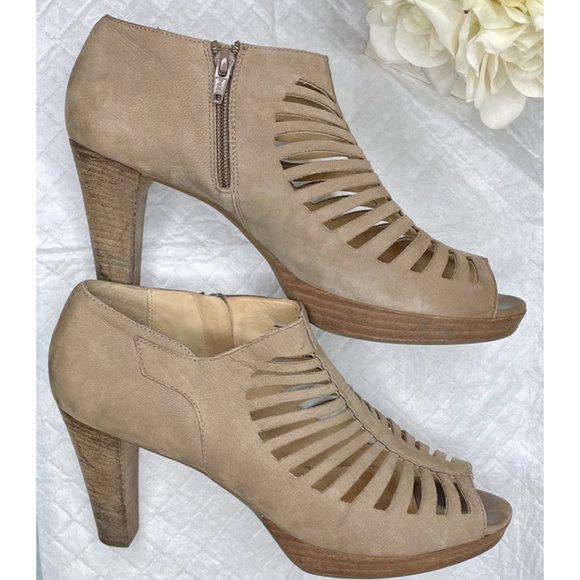 Paul Green Shoes - Paul Green Leather Open-toe Shoes